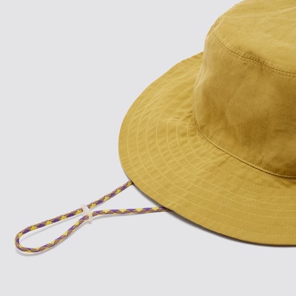Zara Accessories Zara Mid Yellow Drawstring Bucket Hat Poshmark